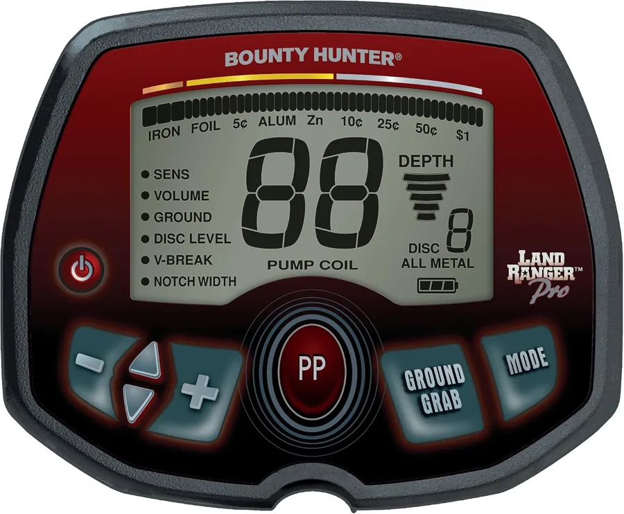 Bounty Hunter Land Ranger Pro, metal detector con ID del bersaglio