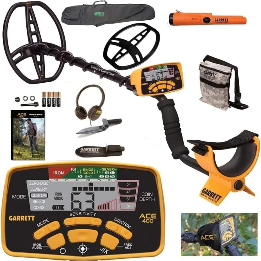 Garrett ACE 400 con DD Premium impermeabile bobina