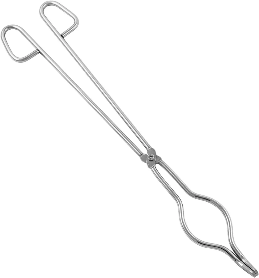 QWORK® Pinza per crogiolo in acciaio