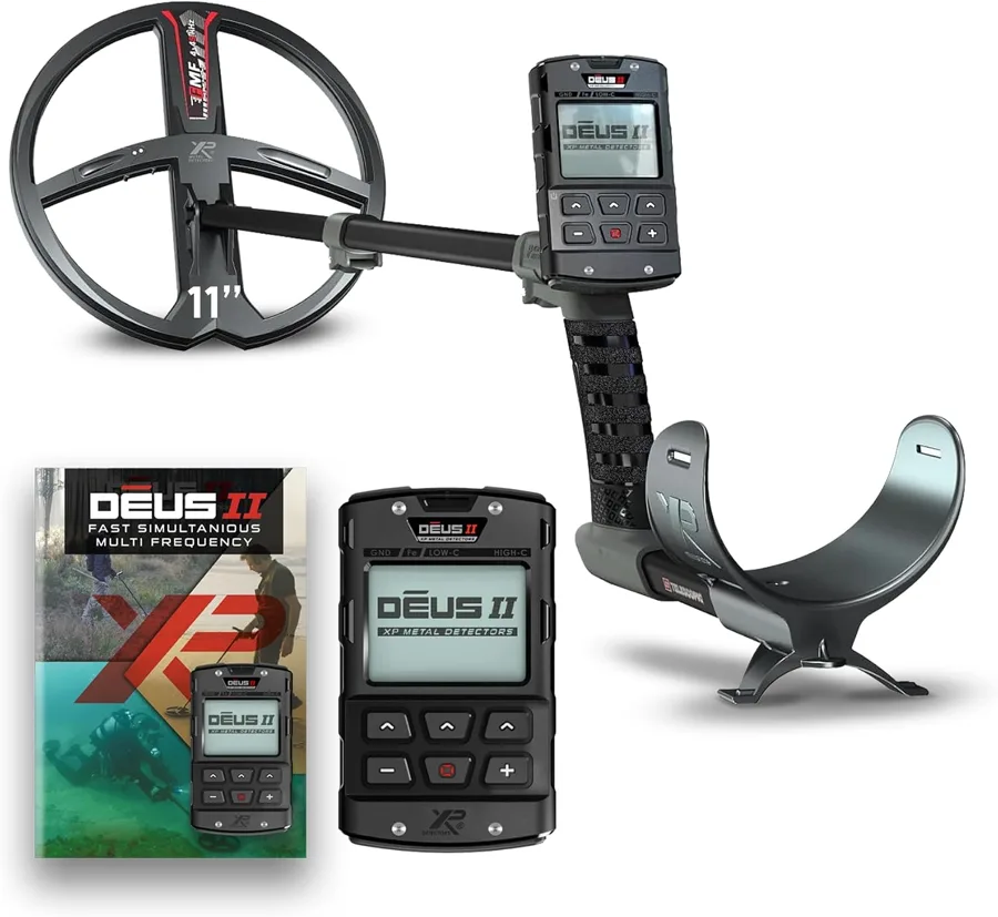 Metal detector XP Deus II con piastra FMF da 28 cm