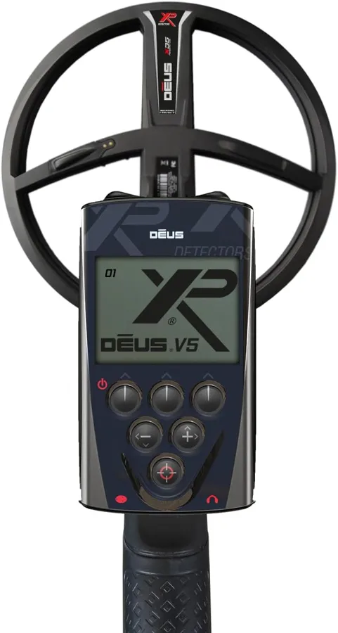XP Deus: telecomando con display grafico e bobina X35