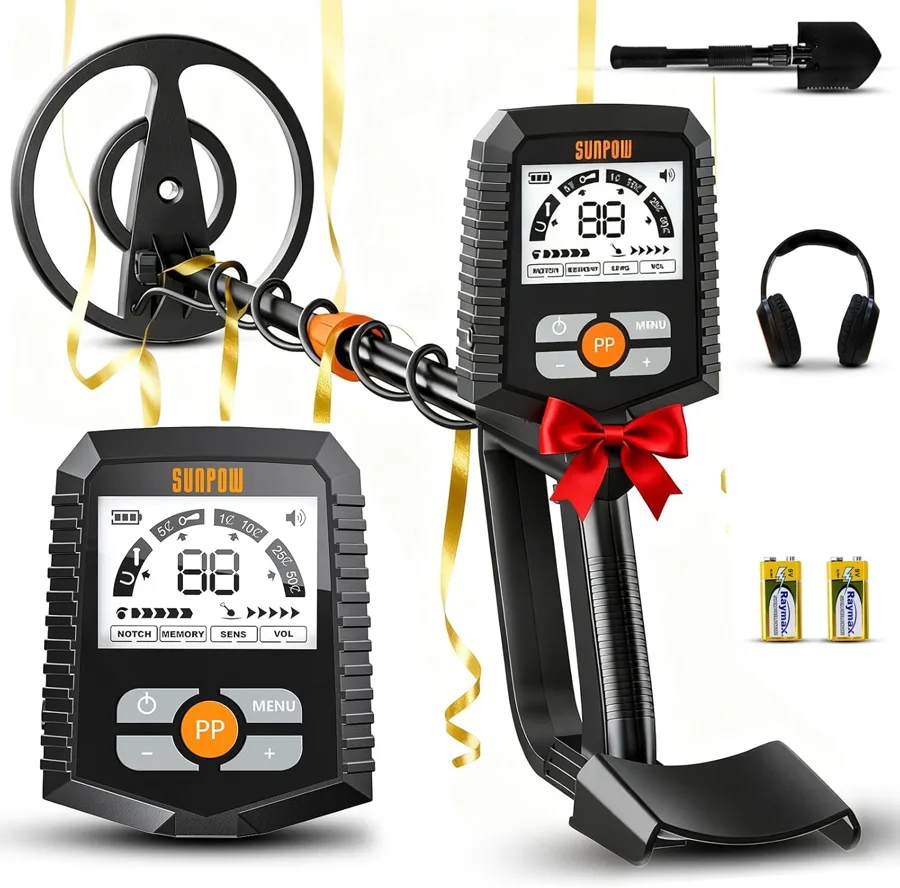 SUNPOW Metal Detector Professionale per Adulti IP68