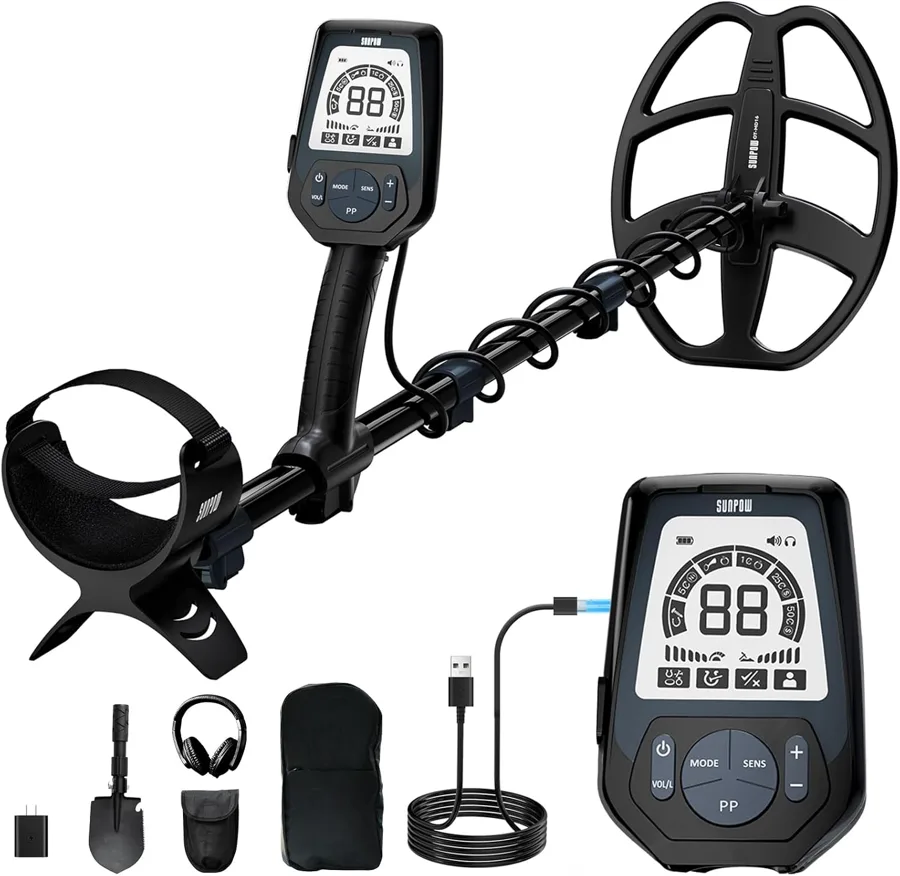 SUNPOW Metal Detector Professionale Ricaricabile IP68 (2)